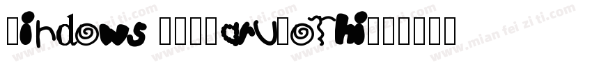 Windows TV_MaruGothi字体转换